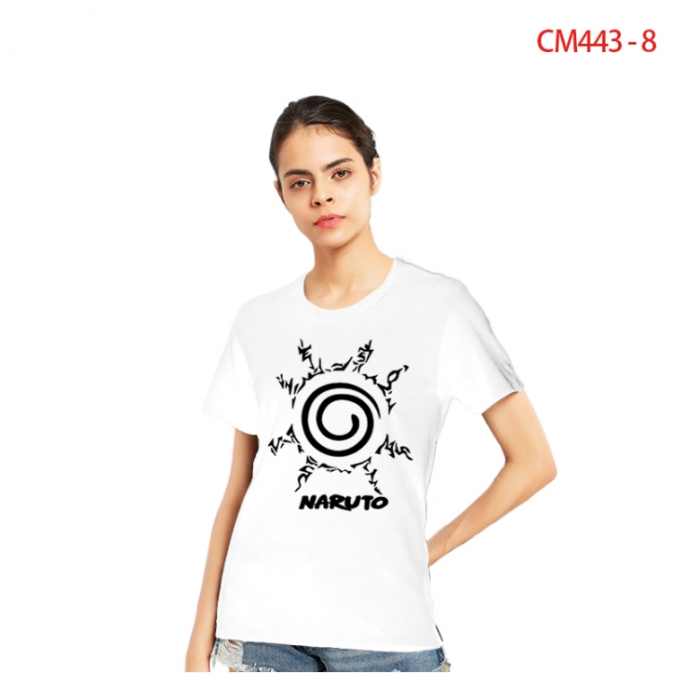 Naruto Women's Printed short-sleeved cotton T-shirt from S to 3X CM443-8