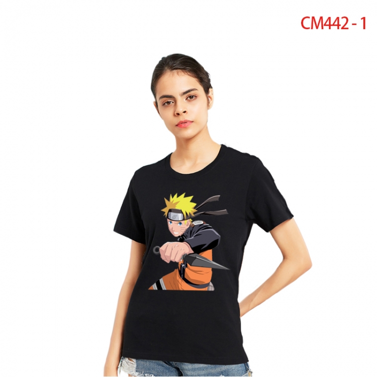 Naruto Women's Printed short-sleeved cotton T-shirt from S to 3X  CM442-1