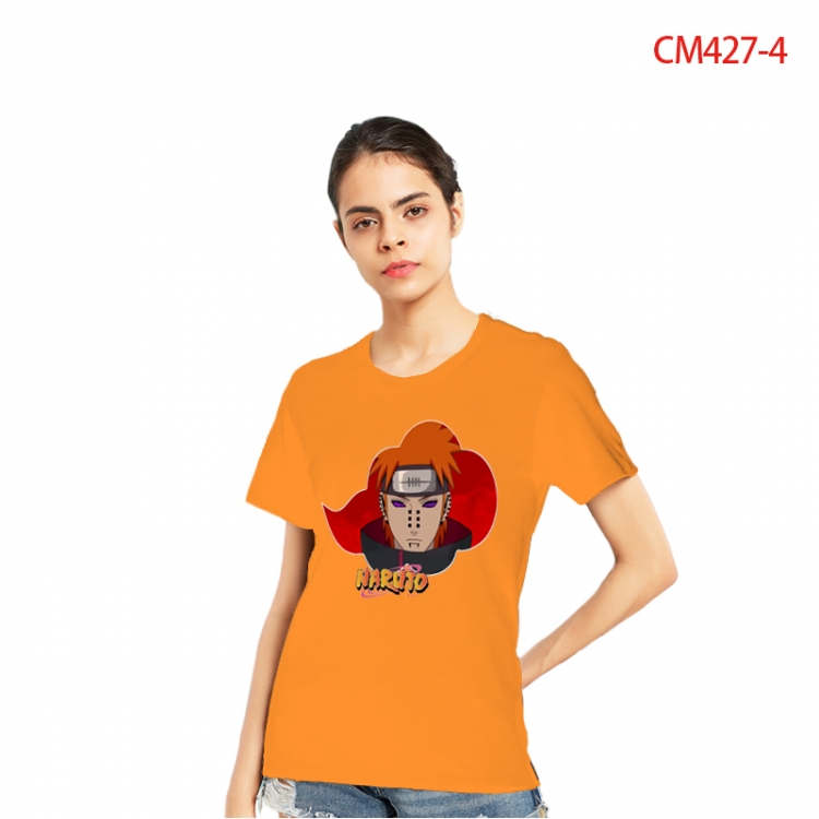 Naruto Women's Printed short-sleeved cotton T-shirt from S to 3X CM427-4