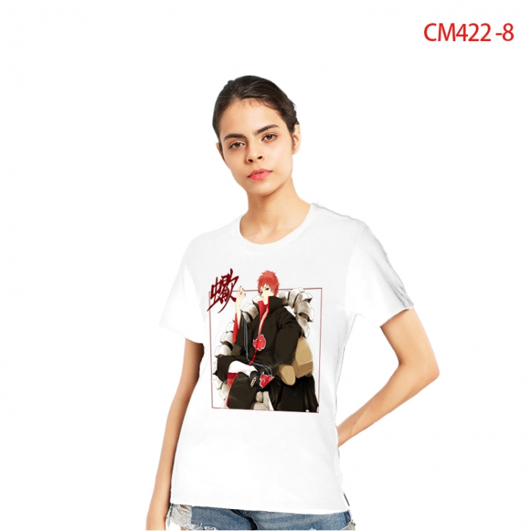 Naruto Women's Printed short-sleeved cotton T-shirt from S to 3X CM422-8