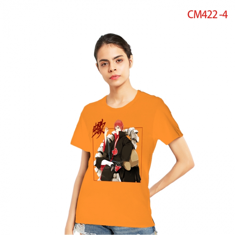 Naruto Women's Printed short-sleeved cotton T-shirt from S to 3X CM422-4