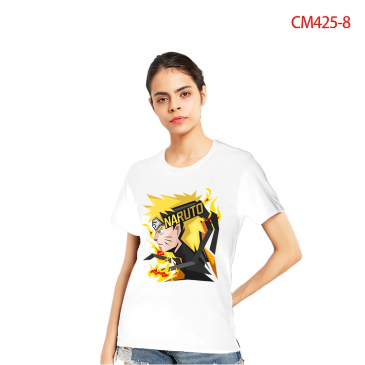 Naruto Women's Printed short-sleeved cotton T-shirt from S to 3X CM425-8