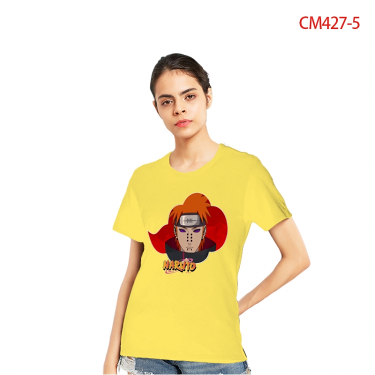 Naruto Women's Printed short-sleeved cotton T-shirt from S to 3X CM427-5