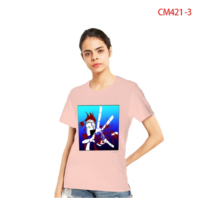 Naruto Women's Printed short-sleeved cotton T-shirt from S to 3X  CM421-3