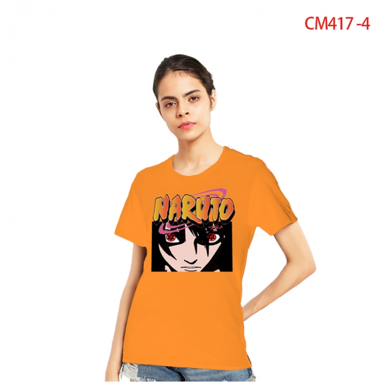 Naruto Women's Printed short-sleeved cotton T-shirt from S to 3X CM417-4