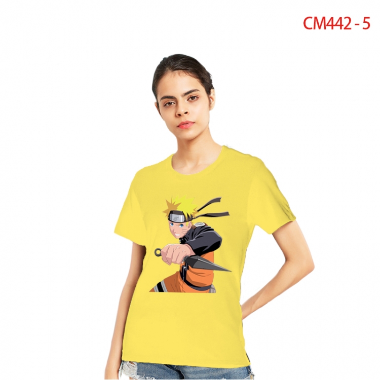 Naruto Women's Printed short-sleeved cotton T-shirt from S to 3X  CM442-5