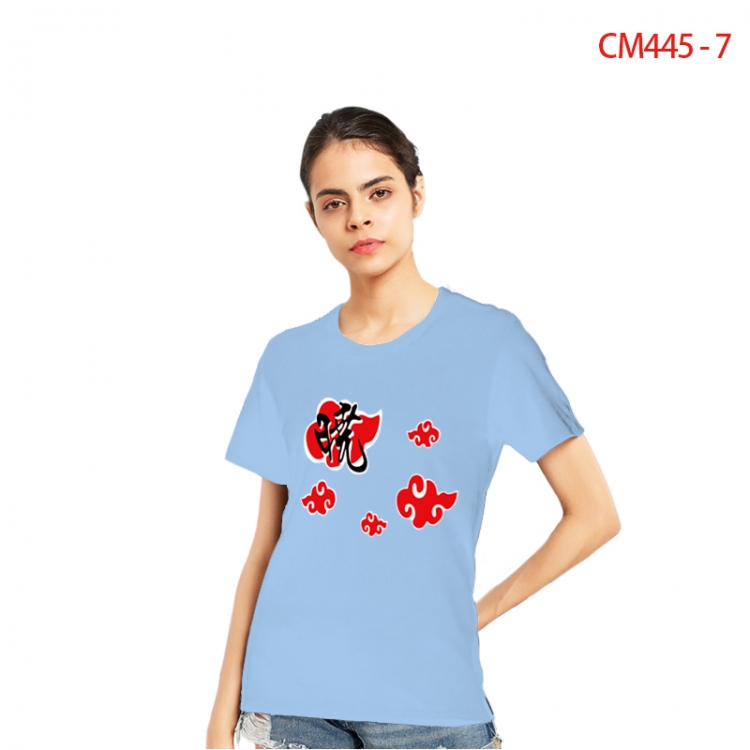 Naruto Women's Printed short-sleeved cotton T-shirt from S to 3X CM445-7