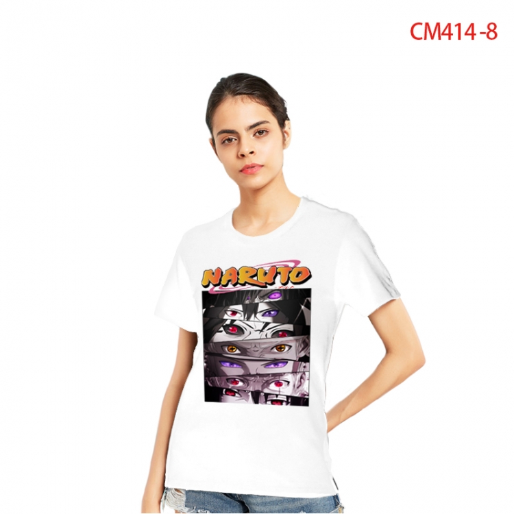 Naruto Women's Printed short-sleeved cotton T-shirt from S to 3X  CM414-8