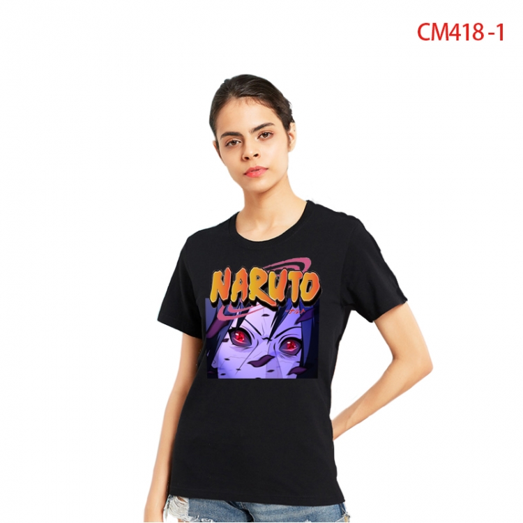 Naruto Women's Printed short-sleeved cotton T-shirt from S to 3X  CM418-1