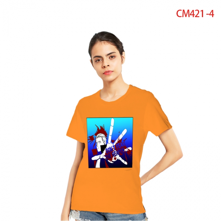 Naruto Women's Printed short-sleeved cotton T-shirt from S to 3X  CM421-4