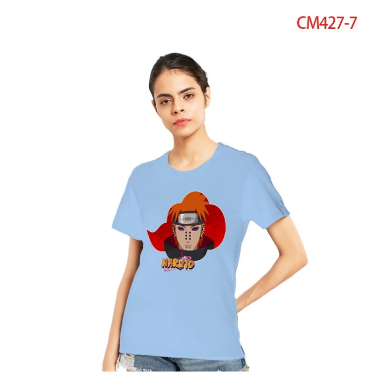 Naruto Women's Printed short-sleeved cotton T-shirt from S to 3X  CM427-7