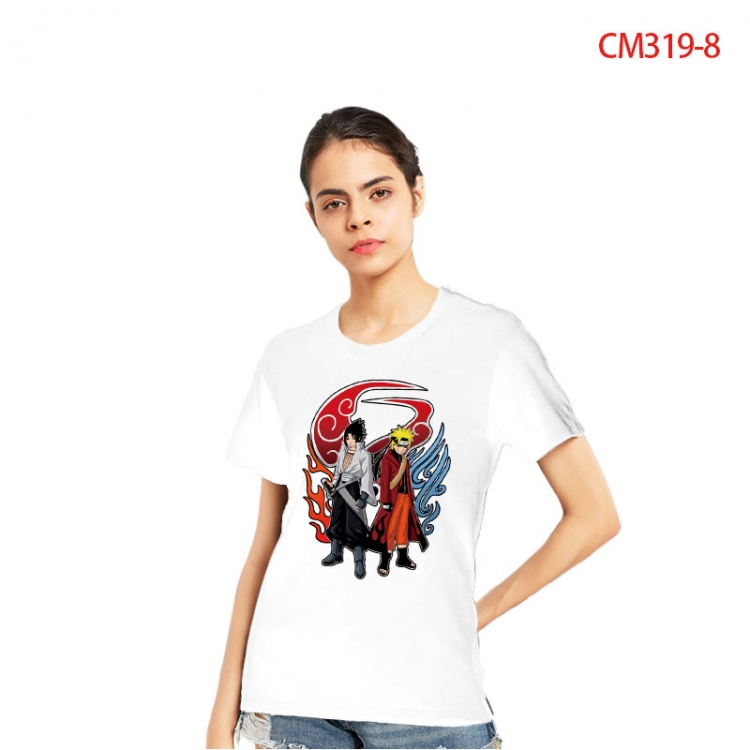 Naruto Women's Printed short-sleeved cotton T-shirt from S to 3X  CM319-8