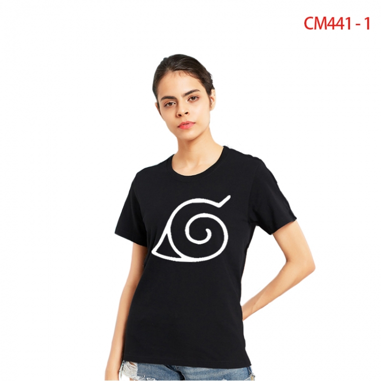 Naruto Women's Printed short-sleeved cotton T-shirt from S to 3X CM441-1