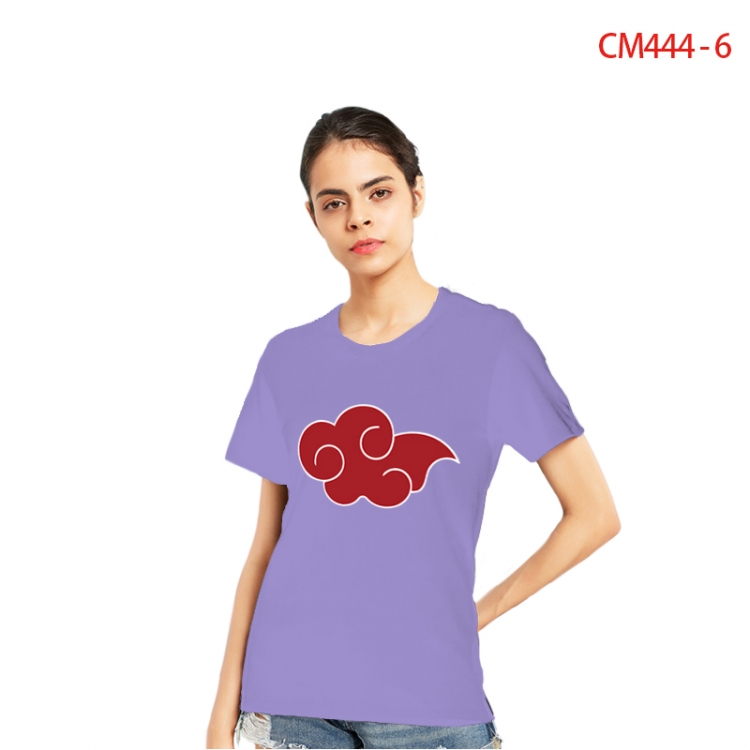 Naruto Women's Printed short-sleeved cotton T-shirt from S to 3X  CM444-6