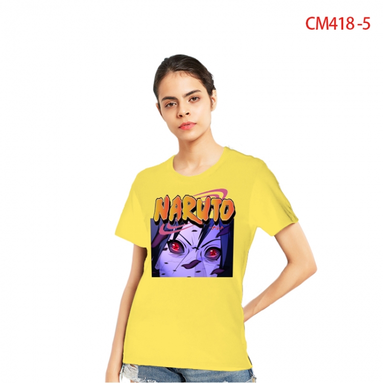Naruto Women's Printed short-sleeved cotton T-shirt from S to 3X  CM418-5