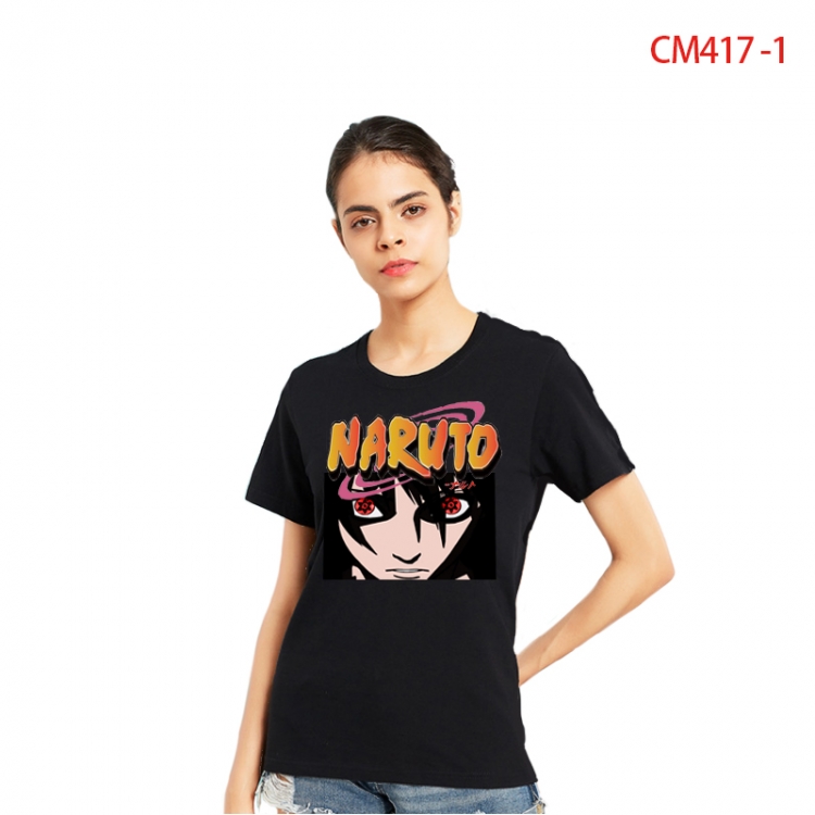 Naruto Women's Printed short-sleeved cotton T-shirt from S to 3X CM417-1