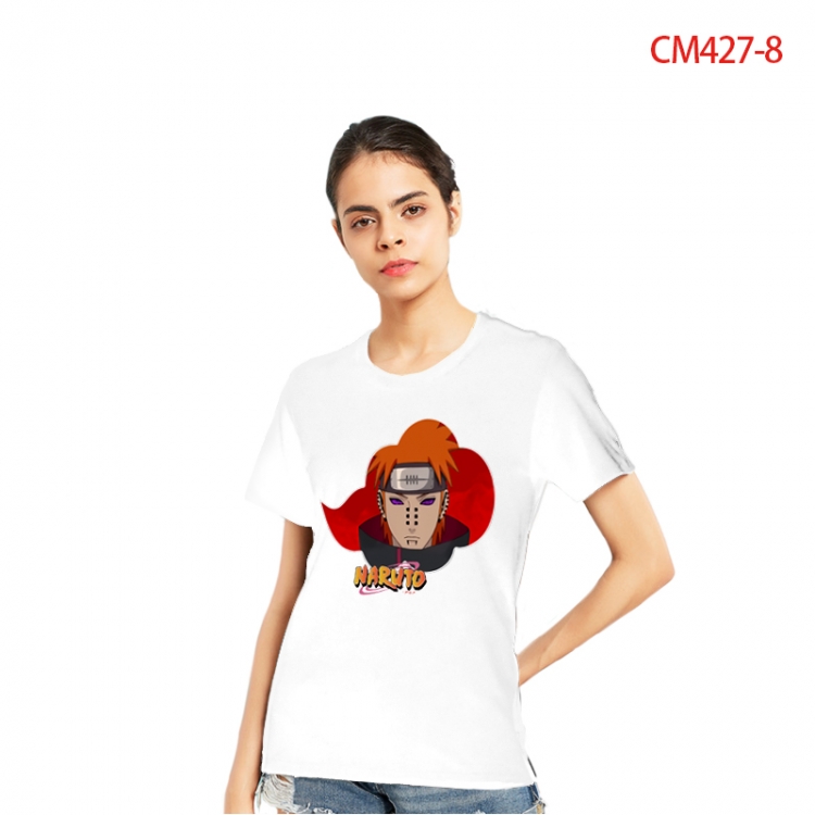 Naruto Women's Printed short-sleeved cotton T-shirt from S to 3X CM427-8