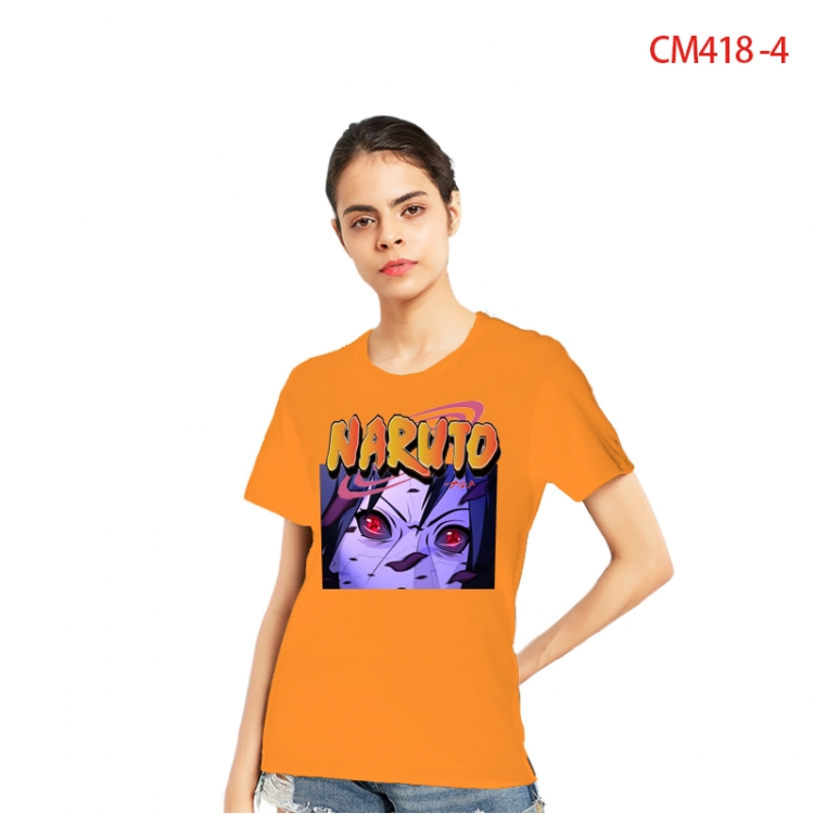 Naruto Women's Printed short-sleeved cotton T-shirt from S to 3X CM418-4