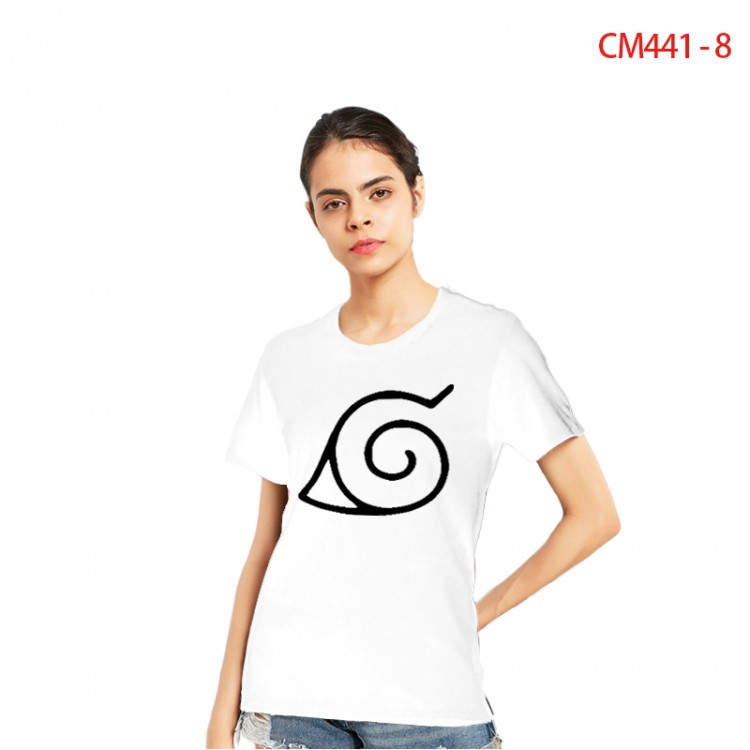 Naruto Women's Printed short-sleeved cotton T-shirt from S to 3X CM441-8