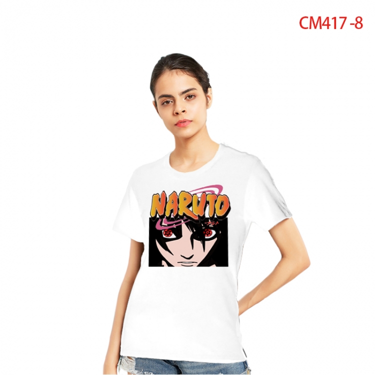 Naruto Women's Printed short-sleeved cotton T-shirt from S to 3X  CM417-8