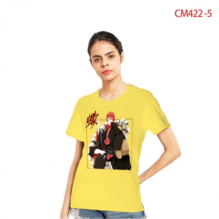 Naruto Women's Printed short-sleeved cotton T-shirt from S to 3X  CM422-5