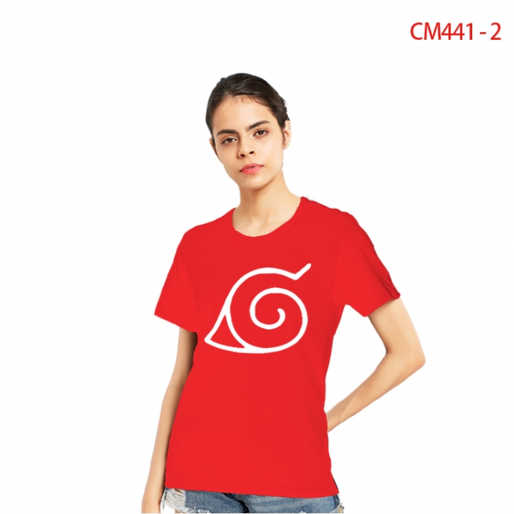 Naruto Women's Printed short-sleeved cotton T-shirt from S to 3X  CM441-2