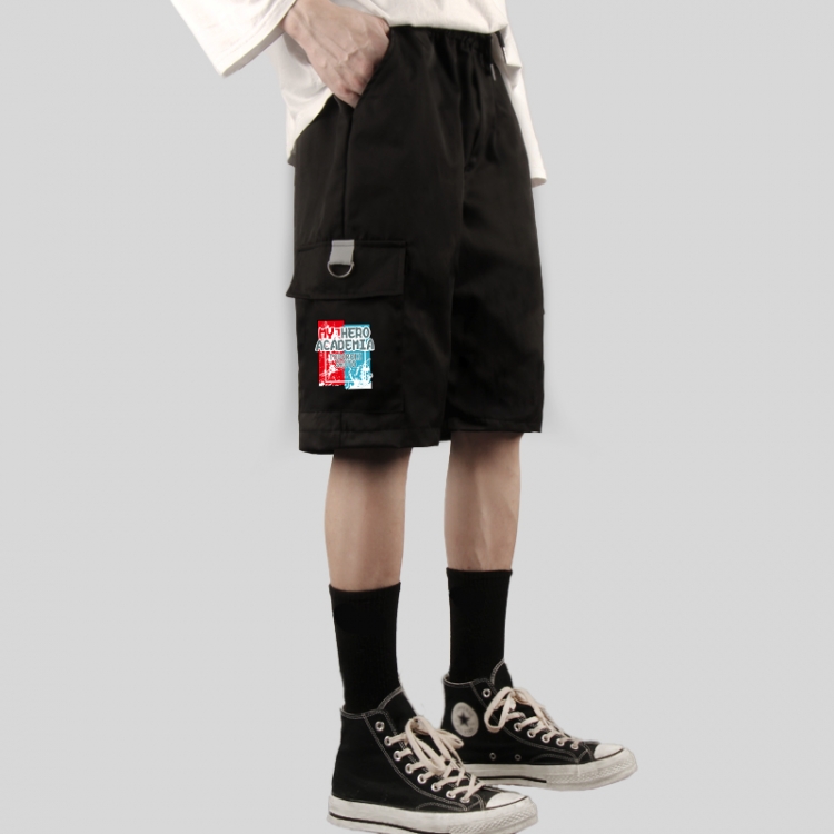 My Hero Academia Anime print casual summer shorts overalls from M to XXXL