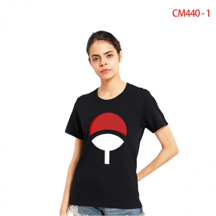 Naruto Women's Printed short-sleeved cotton T-shirt from S to 3X   CM440-1