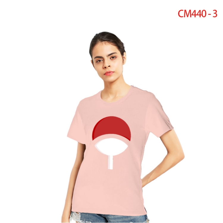 Naruto Women's Printed short-sleeved cotton T-shirt from S to 3X   CM440-3