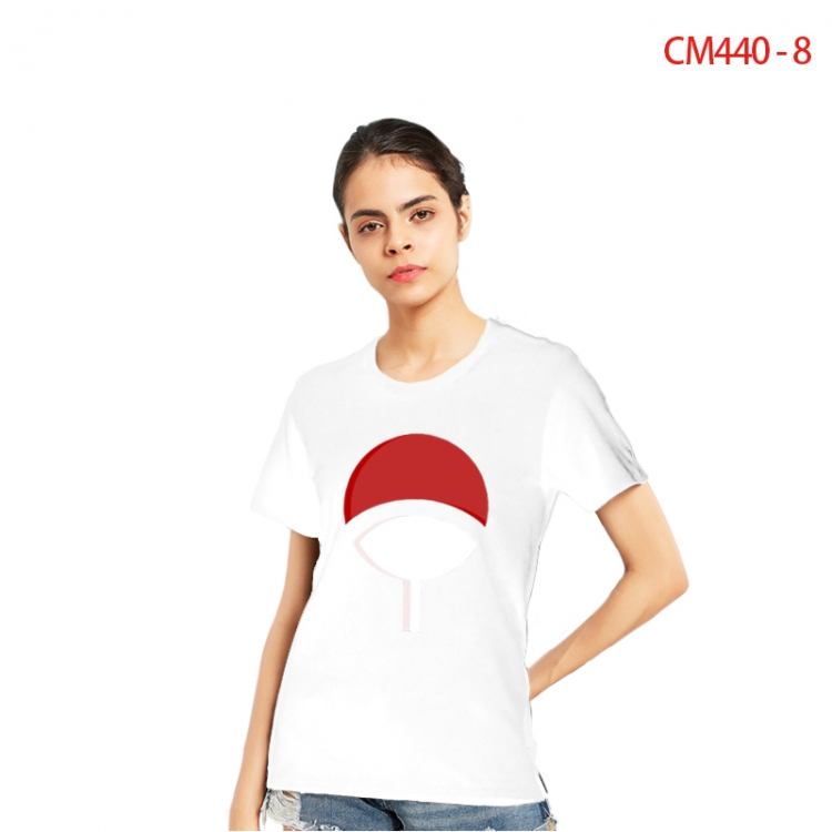 Naruto Women's Printed short-sleeved cotton T-shirt from S to 3X  CM440-8