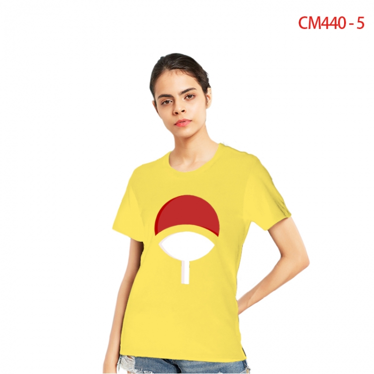 Naruto Women's Printed short-sleeved cotton T-shirt from S to 3X  CM440-5