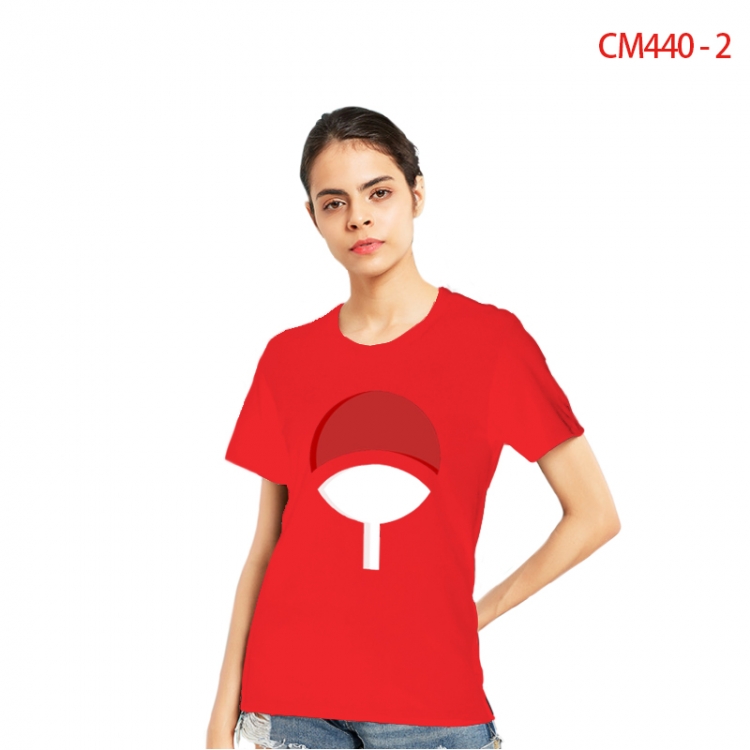 Naruto Women's Printed short-sleeved cotton T-shirt from S to 3X   CM440-2