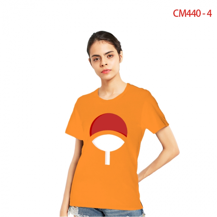 Naruto Women's Printed short-sleeved cotton T-shirt from S to 3X  CM440-4