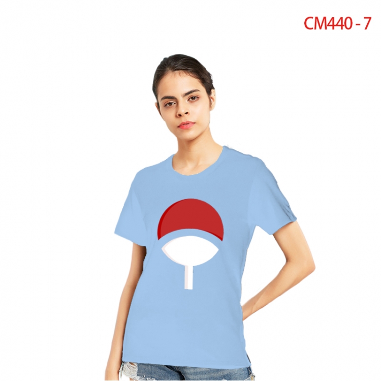 Naruto Women's Printed short-sleeved cotton T-shirt from S to 3X   CM440-7