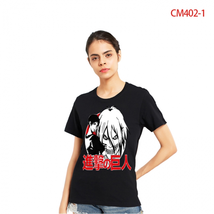 Shingeki no Kyojin Women's Printed short-sleeved cotton T-shirt from S to 3XL  CM402-1