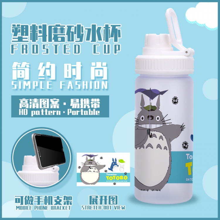 TOTORO Animation peripheral frosted plastic cup