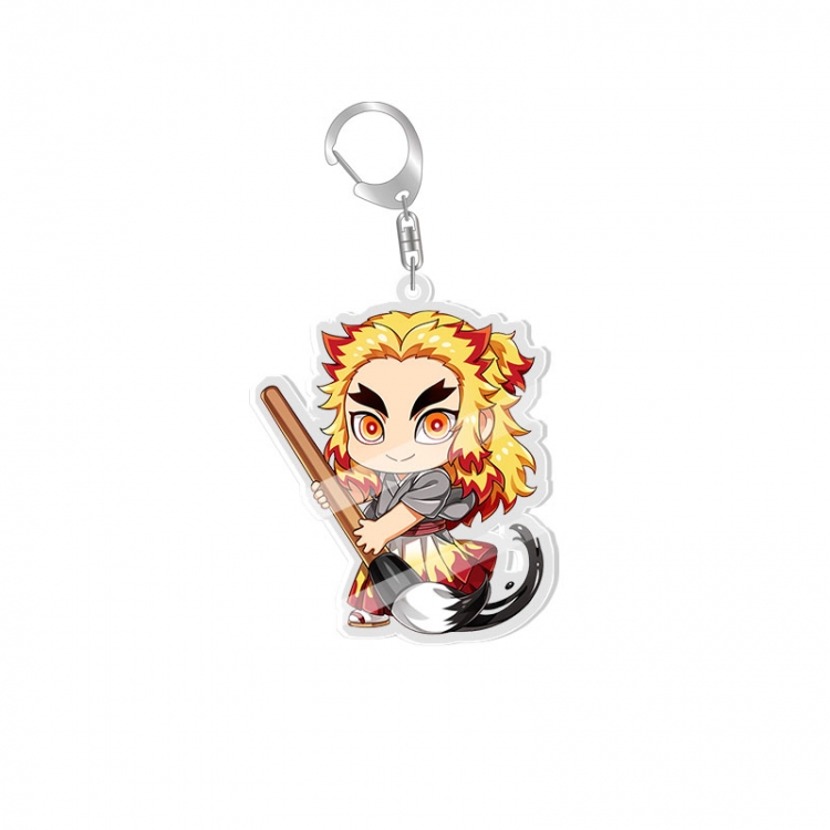 Demon Slayer Kimets Anime acrylic Key Chain  price for 5 pcs   fx043