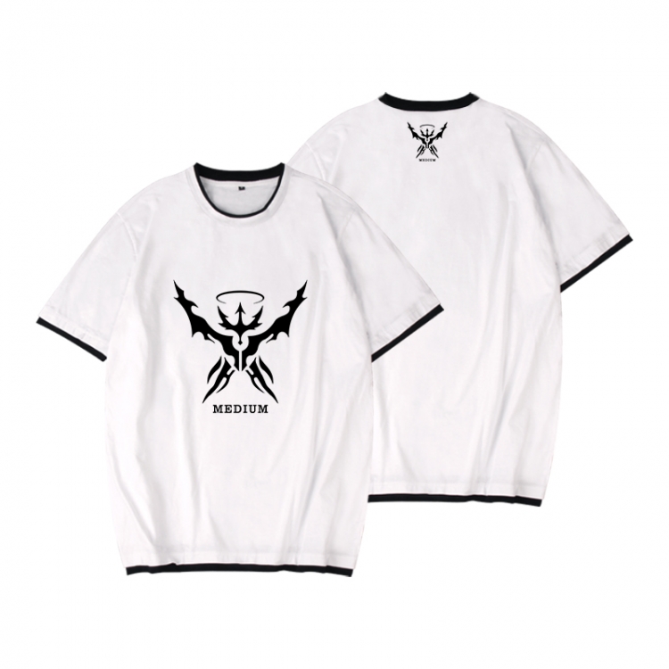 Arknights Full color printed short-sleeved fake two-piece T-shirt from S to XXXL