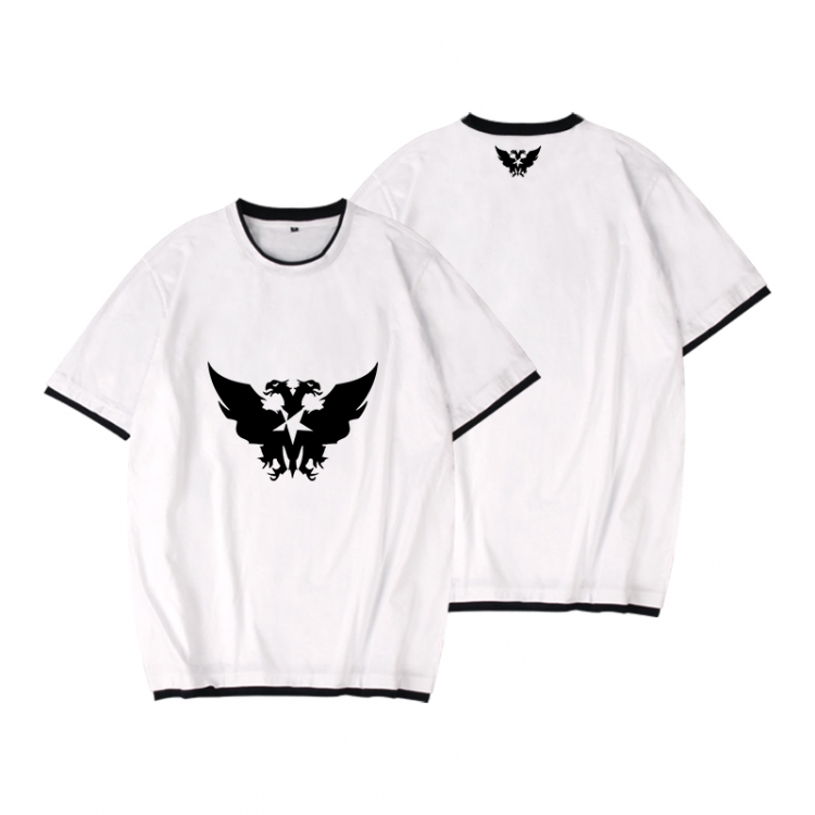 Arknights Full color printed short-sleeved fake two-piece T-shirt from S to XXXL