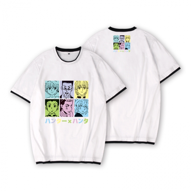 HunterXHunter Full color printed short-sleeved fake two-piece T-shirt from S to XXXL
