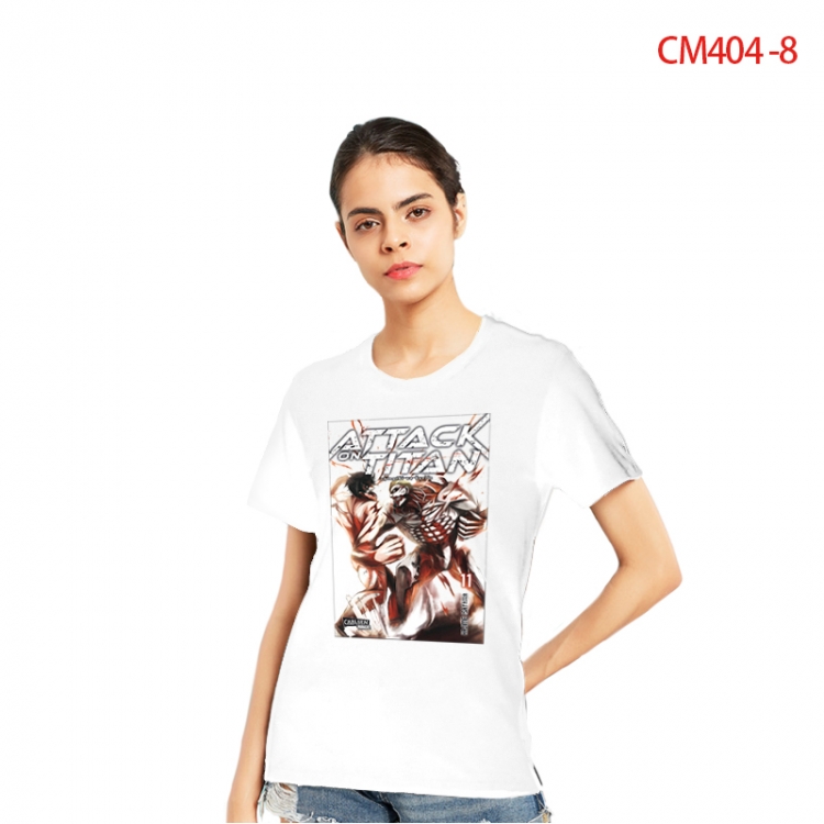 Shingeki no Kyojin Women's Printed short-sleeved cotton T-shirt from S to 3XL   CM404-8