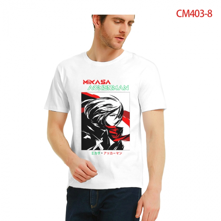 Shingeki no Kyojin Printed short-sleeved cotton T-shirt from S to 3XL CM403-8