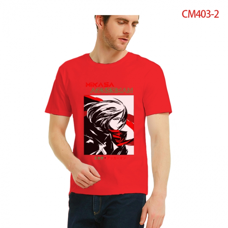Shingeki no Kyojin Printed short-sleeved cotton T-shirt from S to 3XL CM403-2
