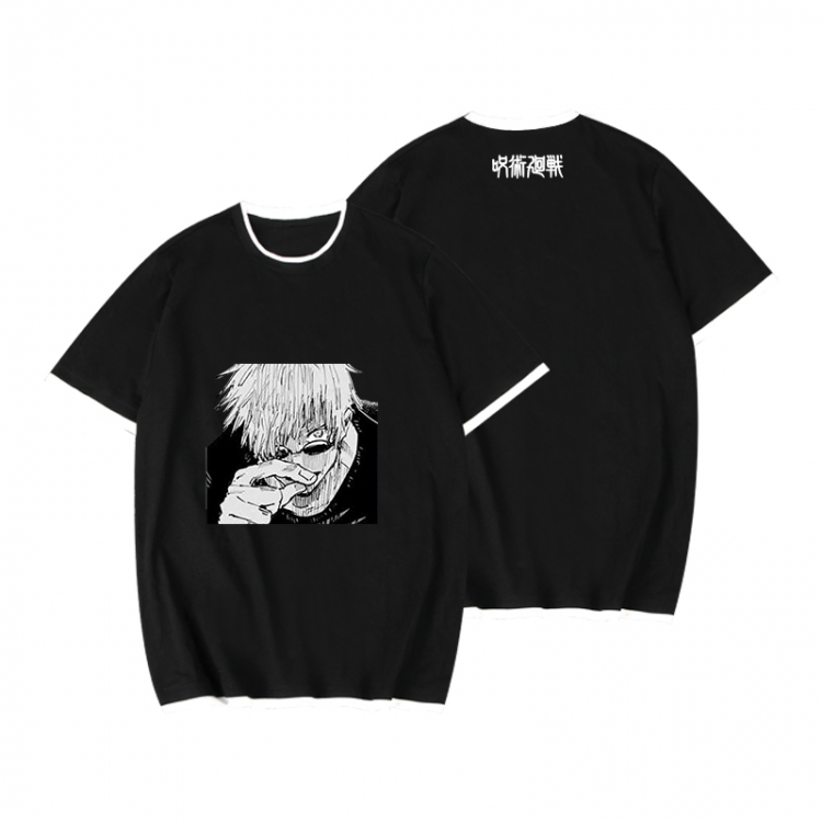 Jujutsu Kaisen Full color printed short-sleeved fake two-piece T-shirt from S to XXXL