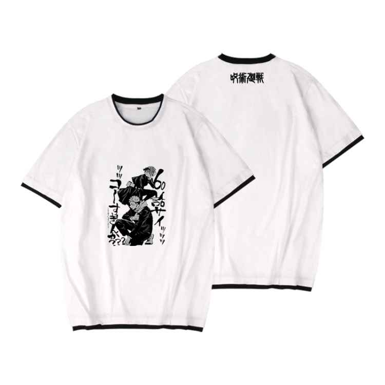 Jujutsu Kaisen Full color printed short-sleeved fake two-piece T-shirt from S to XXXL