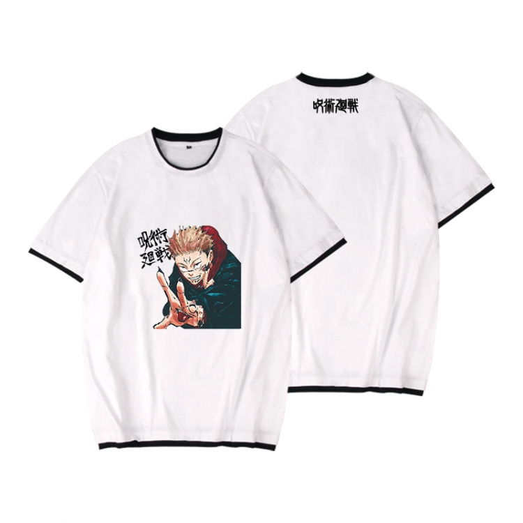 Jujutsu Kaisen Full color printed short-sleeved fake two-piece T-shirt from S to XXXL