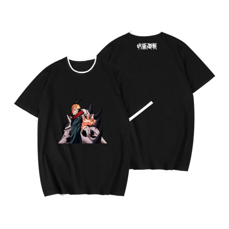 Jujutsu Kaisen Full color printed short-sleeved fake two-piece T-shirt from S to XXXL