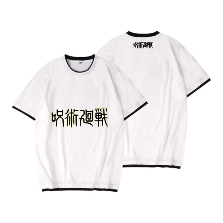 Jujutsu Kaisen Full color printed short-sleeved fake two-piece T-shirt from S to XXXL