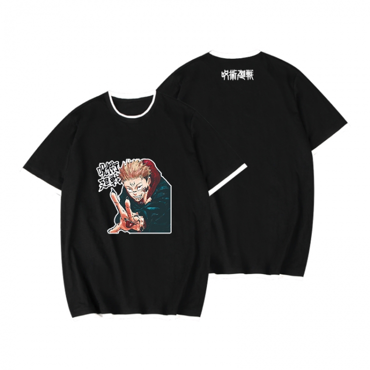 Jujutsu Kaisen Full color printed short-sleeved fake two-piece T-shirt from S to XXXL