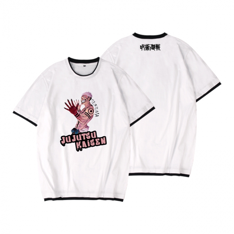 Jujutsu Kaisen Full color printed short-sleeved fake two-piece T-shirt from S to XXXL